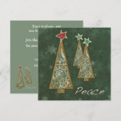 kerstbomen — vrede/groen kaart (Voorkant / Achterkant)