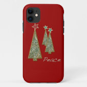 Kerstbomen - Vrede/Rood Case-Mate iPhone Case (Achterkant)