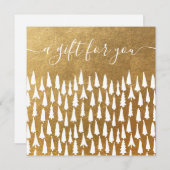 kerstbomen Vrijdag Goud Cadeaucertificaat (Voorkant / Achterkant)