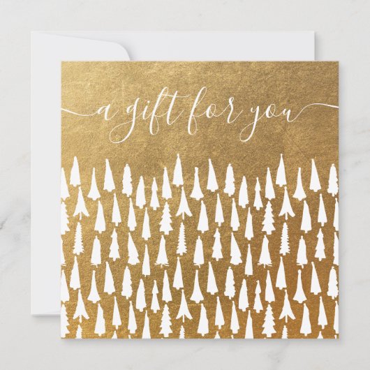 kerstbomen Vrijdag Goud Cadeaucertificaat (Voorkant)