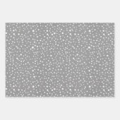 Kerstbomen "Vrolijk Kerstfeest" sneeuwgrijs rustie Inpakpapier Vel (Voorkant 2)