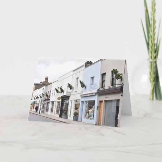 Kerstbomen Walton Street Chelsea Londen Kaart (Voorkant)