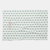 Kerstbomen Waterverf Art NAME Feestdagen Theedoek (Horizontaal)