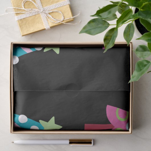 kerstbomen Weefpapier Roze & blauw Tissuepapier (Geschenk)