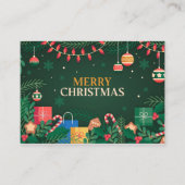 Kerstbomen, Wenskaarten 2021 Visitekaartje (Voorkant)