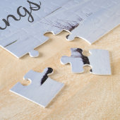 Kerstbomen Winter Scene Jigzaag Puzzle Legpuzzel (Zijkant)
