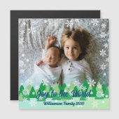 Kerstbomen Witte Sneeuwvlokken Vreugde aan de Were (Voorkant / Achterkant)