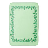 Kerstbomen Witte Sneeuwvlokken Vreugde aan de Were Badmat (Voorkant Verticaal)