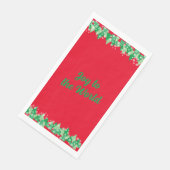 Kerstbomen Witte Sneeuwvlokken Vreugde aan de Were Servet (Hoek)