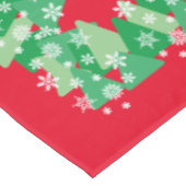 Kerstbomen Witte Sneeuwvlokken Vreugde aan de Were Tafelkleed (Gekanteld)