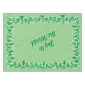 Kerstbomen Witte Sneeuwvlokken Vreugde aan de Were Tafelkleed (Voorkant (Horizontaal))