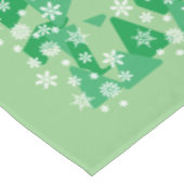 Kerstbomen Witte Sneeuwvlokken Vreugde aan de Were Tafelkleed (Gekanteld)