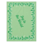 Kerstbomen Witte Sneeuwvlokken Vreugde aan de Were Tafelkleed (Voorkant)