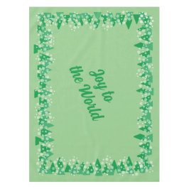 Kerstbomen Witte Sneeuwvlokken Vreugde aan de Were Tafelkleed