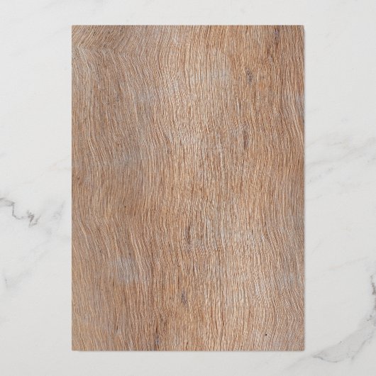 Kerstbomen Woodland Dieren en Cozy Village Folie Feestdagenkaart (Achterkant)