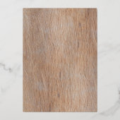 Kerstbomen Woodland Dieren en Cozy Village Folie Feestdagenkaart (Achterkant)