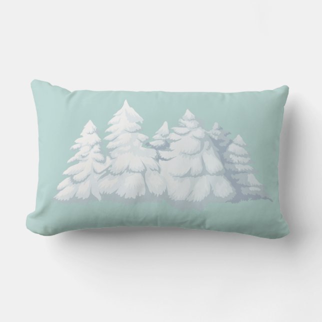 Kerstbomen Worp Kussen (Voorkant)