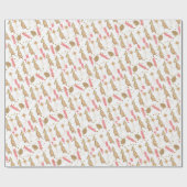 Kerstbomen — Wrapping Paper White Cadeaupapier (Vlak)