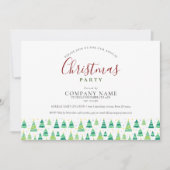 Kerstbomen Zakelijk Kerstfeest Kaart (Voorkant)