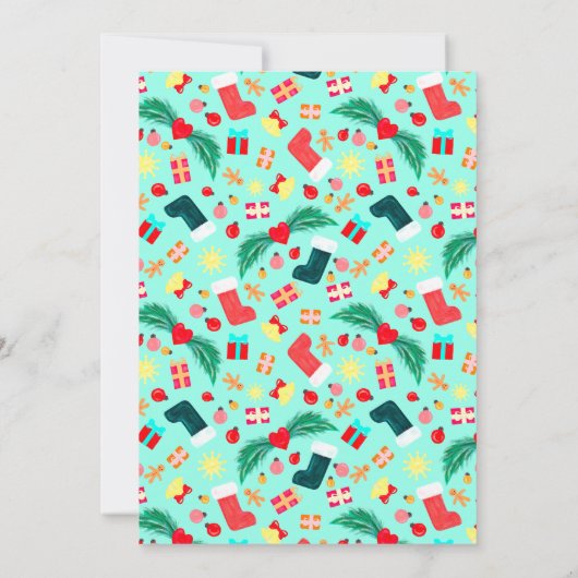 Kerstbomen Zee kerstfeest kerstfeest Kaart (Achterkant)