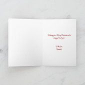 Kerstbonanza aangepaste kaart (Binnen)