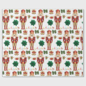 kerstbont cadeaupapier (Vlak)