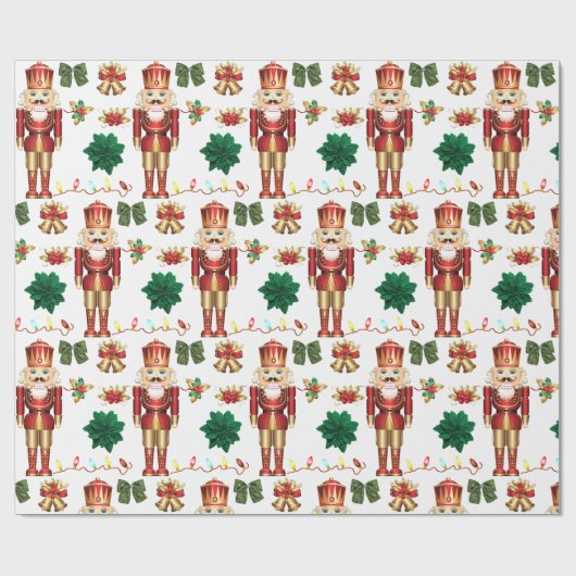 kerstbont cadeaupapier (Vlak)