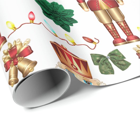 kerstbont cadeaupapier (Rol Hoek)