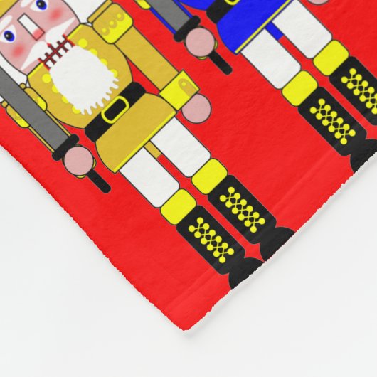 kerstbont fleece deken (Hoek)