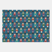 Kerstbont, gebarsten patroonpapier inpakpapier vel (Voorkant)