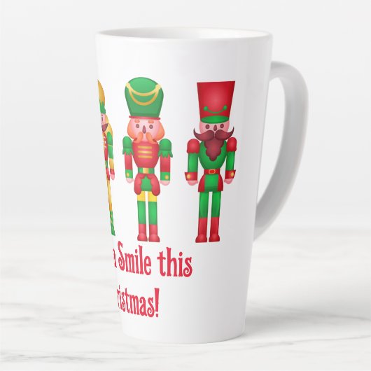 kerstbont latte mok (Rechterhoek)