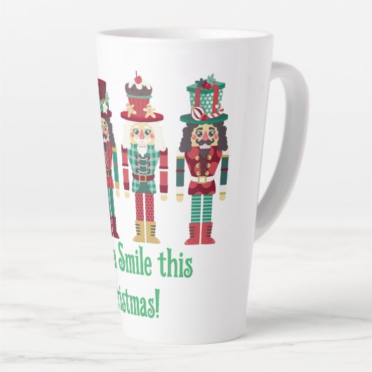 kerstbont latte mok (Rechterhoek)