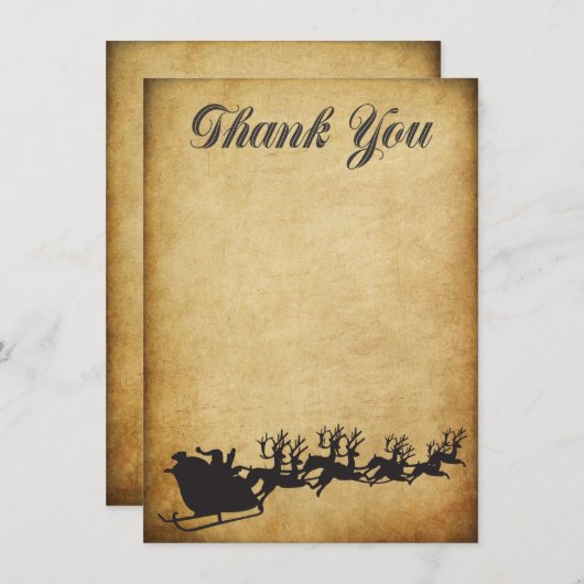 Kerstbonus feestdag Dank je wel Kaart (Voorkant / Achterkant)