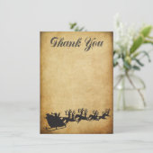 Kerstbonus feestdag Dank je wel Kaart (Staand voorkant)