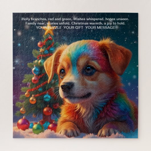 Kerstboodschap Joy Legpuzzel (Verticaal)