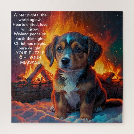 Kerstboodschap Kerstvreugde Legpuzzel (Verticaal)