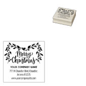 Kerstboodschap Rubberstempel (Gestempeld)