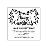 Kerstboodschap Rubberstempel (Afrduk)