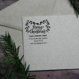 Kerstboodschap Rubberstempel
