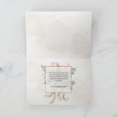 Kerstboodschap Winter Scene Niet Foto Feestdagen Kaart (Binnen)