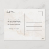 Kerstboodschap Winter Scene Niet Foto Feestdagenkaart (Achterkant)