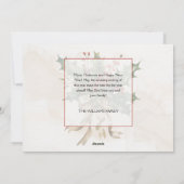 Kerstboodschap Winter Scene Niet Foto Feestdagenkaart (Achterkant)