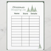 Kerstboodschappenlijstplannerpagina (Voorkant)