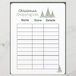 Kerstboodschappenlijstplannerpagina