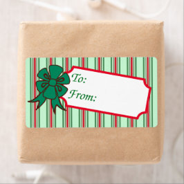 Kerstboog Cadeautag Labels