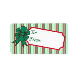 Kerstboog Cadeautag Labels