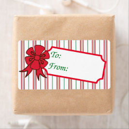 Kerstboog Cadeautag Labels