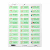 Kerstboog Doodle KERST Terugkeeradres Etiket (Full Sheet)