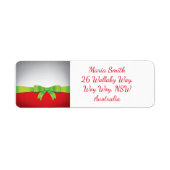 kerstboog etiket (Voorkant)