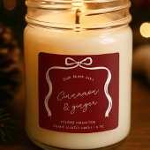 Kerstboog Feestelijk Product Label Rood & Wit